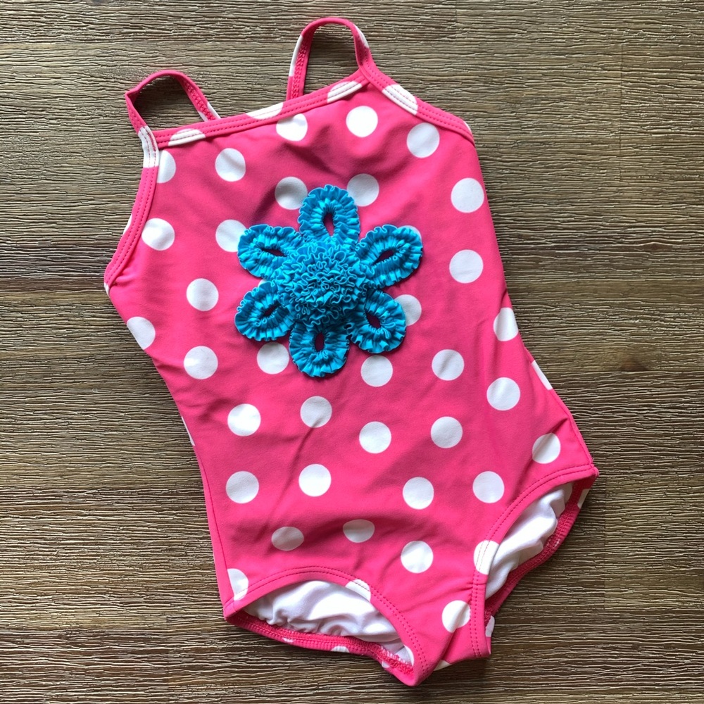 Little Girls Hanna Andersson Polkadot Swimsuit